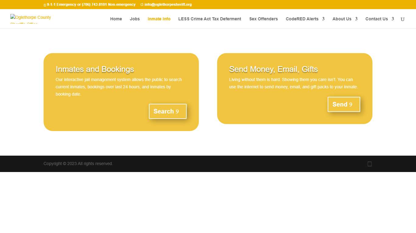 Inmate Info | Oglethorpe County Sheriff's Office