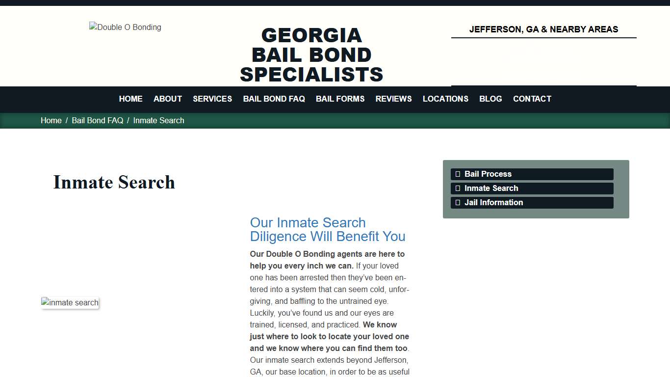 Inmate Search | Double O Bonding